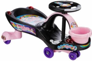 Panda Swing car from Amazon-Brand Jam & Honey Unicorn style in black and pink color