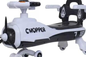 Black and White color Odelee Chopper Panda Car for kids by JoyRide