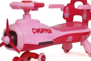 Pink color Odelee Chopper Panda Car for kids by JoyRide